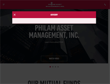 Tablet Screenshot of philamfunds.com